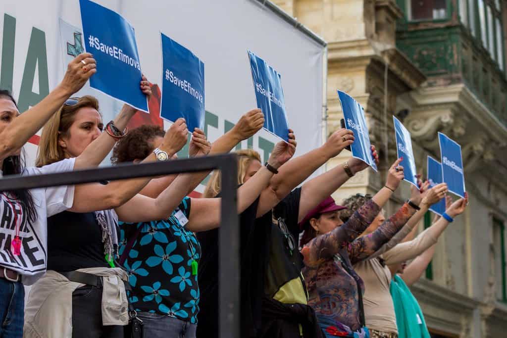 The Caruana Galizia boys send a message to the women protesting in Castille  – Manuel Delia