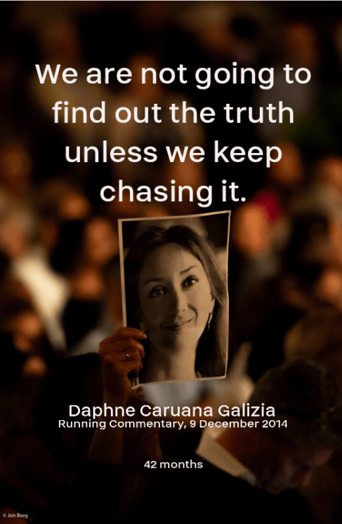 Join tonight's online vigil to mark 42 months since Daphne Caruana Galizia  was assassinated – Manuel Delia